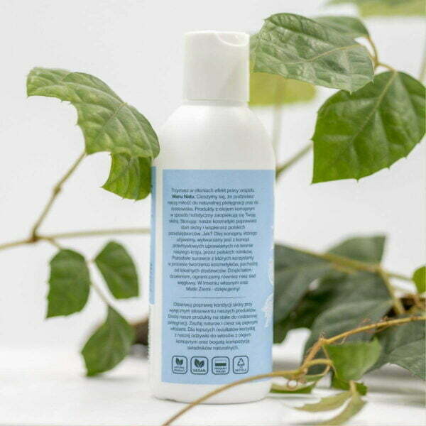 Naturalny szampon z olejem konopnym 200ml Manu Natu skład